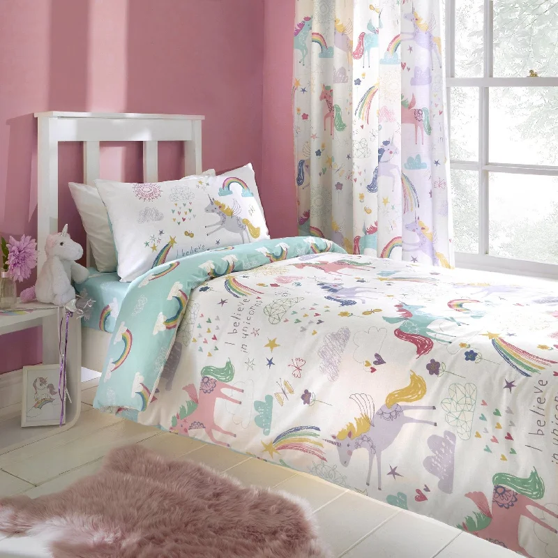 Rainbow Unicorn Reversible Kids Duvet Set