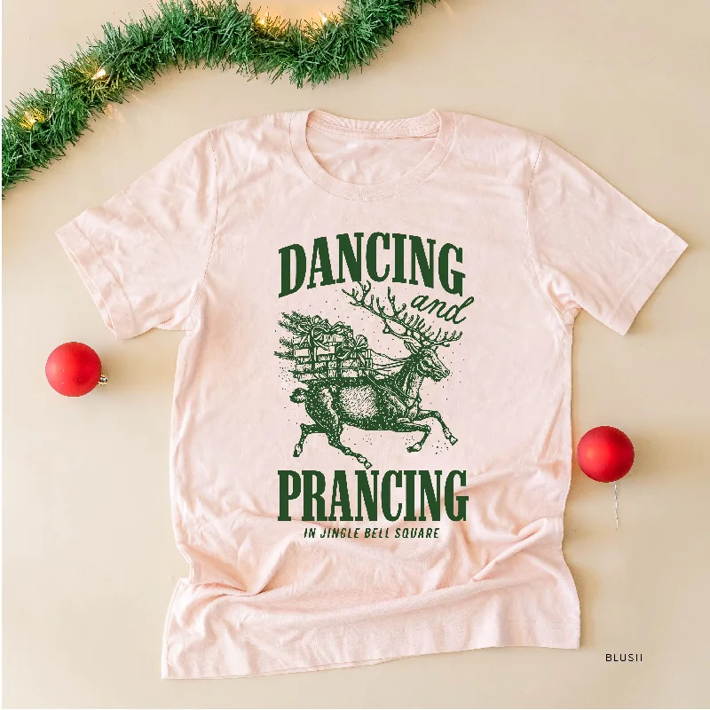 Dancing and Prancing in Jingle Bell Square - Unisex Tee